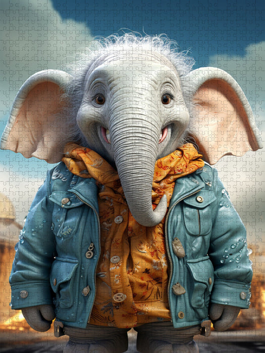 Elefant Benno - CALVENDO Foto-Puzzle'