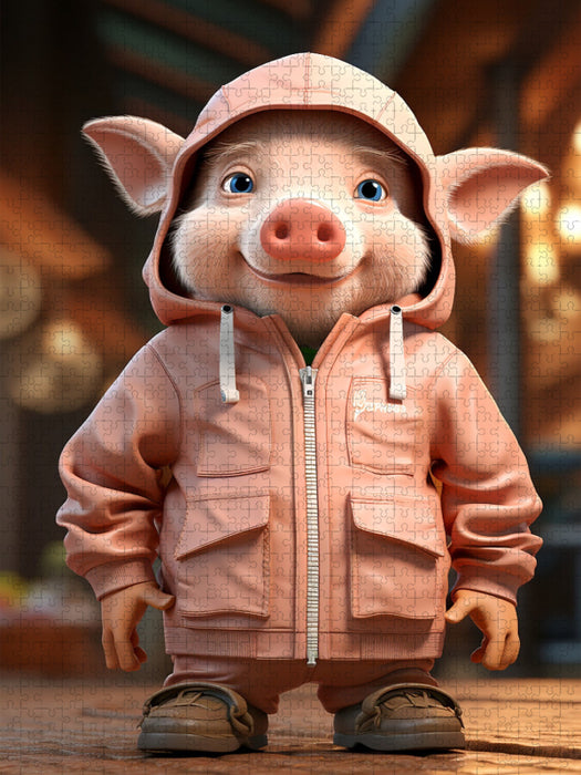 Schweinchen Rosi - CALVENDO Foto-Puzzle'