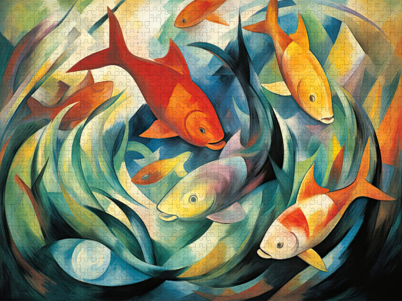 Bunte Fische - CALVENDO Foto-Puzzle'
