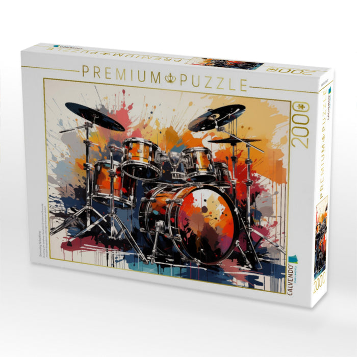 Drumming Farbsinfonie - CALVENDO Foto-Puzzle'