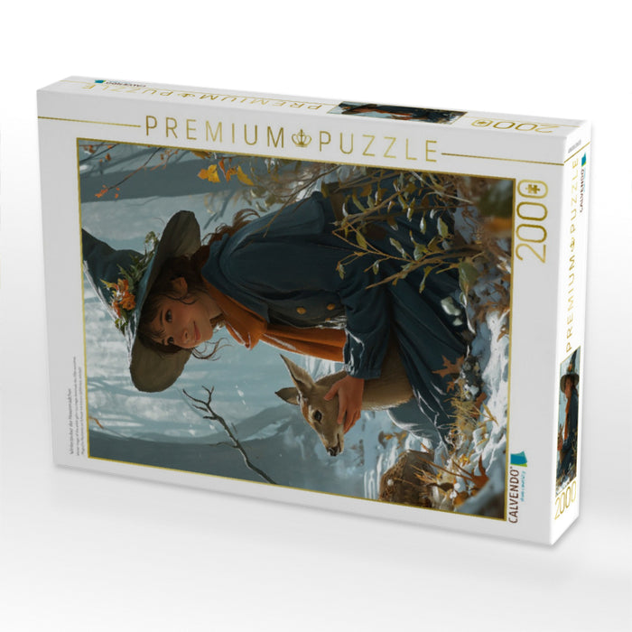 Winterzauber der Hexenmädchen - CALVENDO Foto-Puzzle'