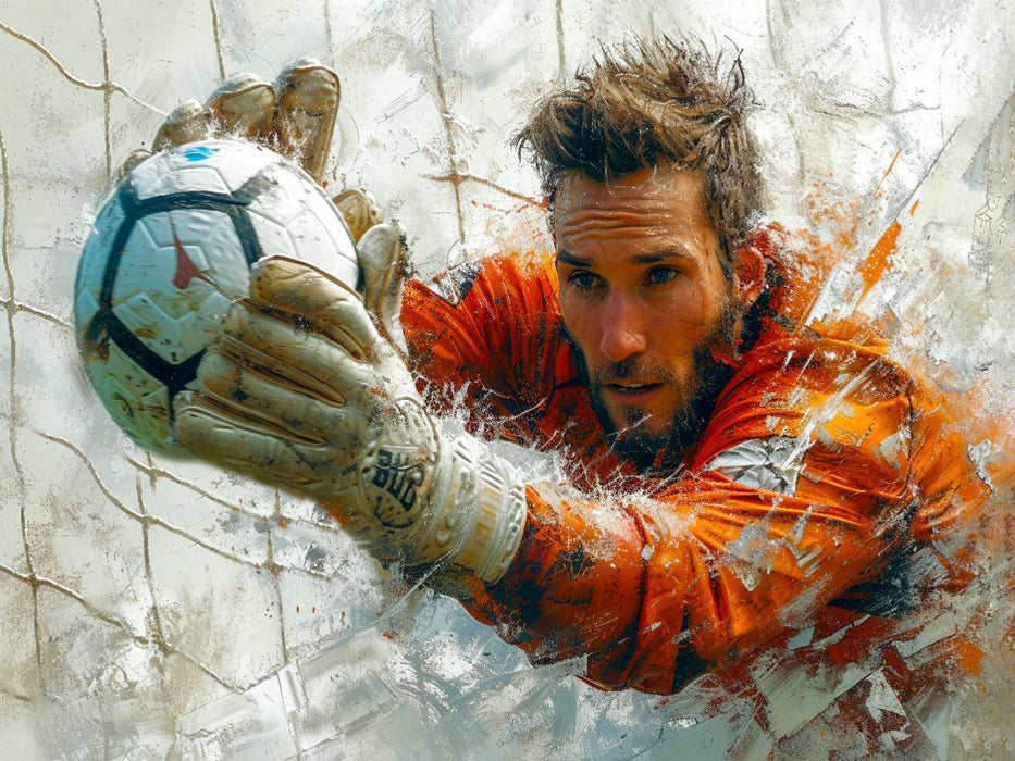 Fußball Torwart, Konzentration pur - CALVENDO Foto-Puzzle'