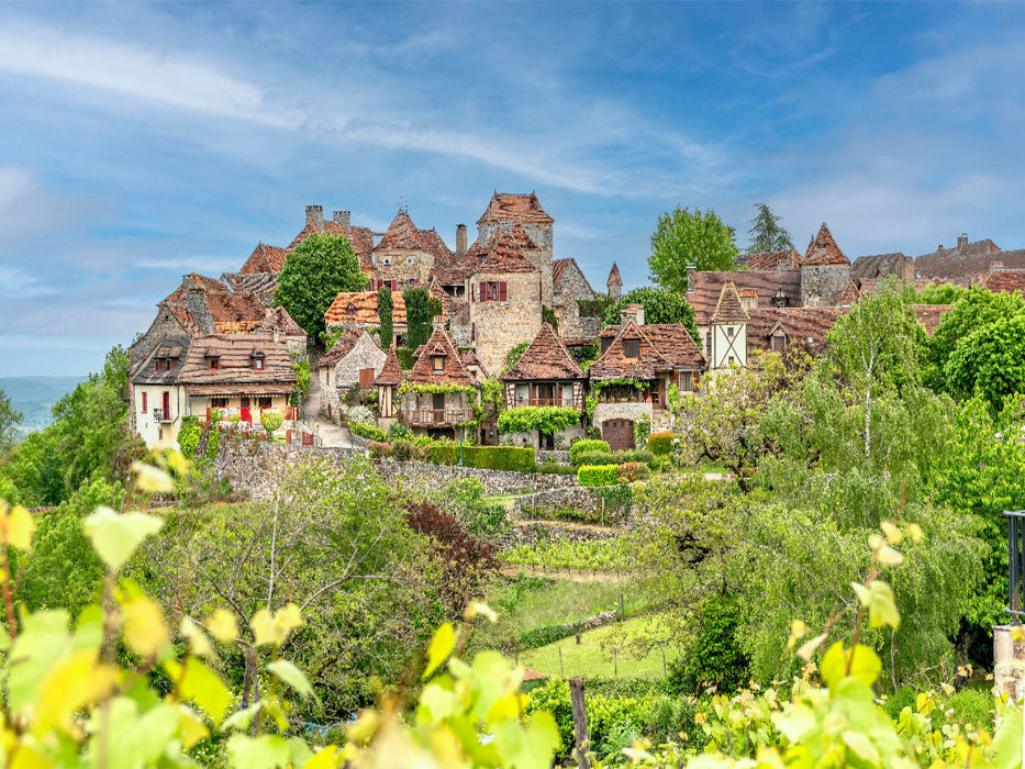 Loubressac. Ein malerisches Dorf mit Schloss, Kirche und verwunschenen Altstadtgassen - CALVENDO Foto-Puzzle'