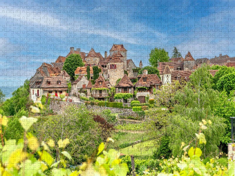 Loubressac. Ein malerisches Dorf mit Schloss, Kirche und verwunschenen Altstadtgassen - CALVENDO Foto-Puzzle'