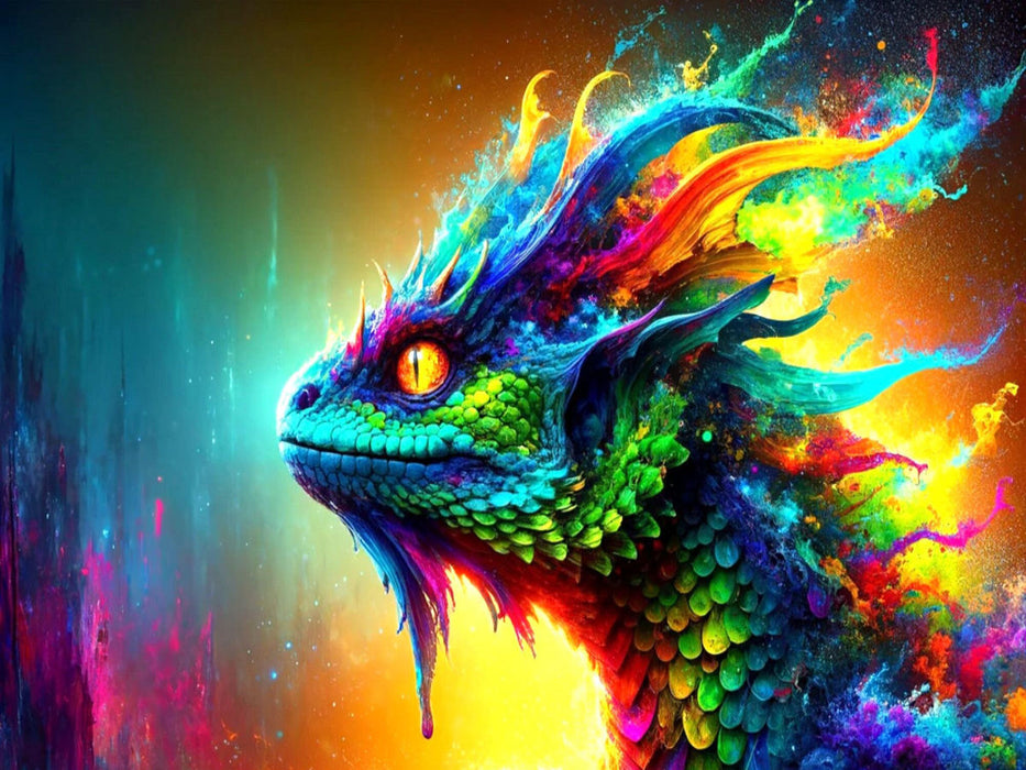Basilisk: Farbenvielfalt der Mythen - CALVENDO Foto-Puzzle'
