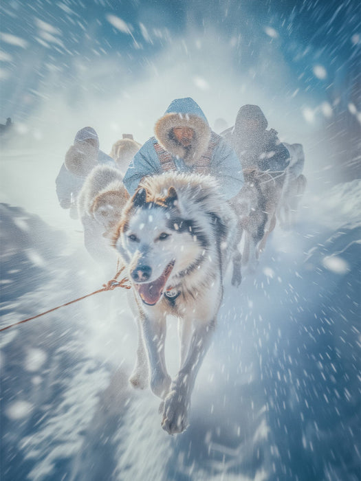 Ein Motiv aus dem Kalender Schlittenhunderennen - CALVENDO Foto-Puzzle'