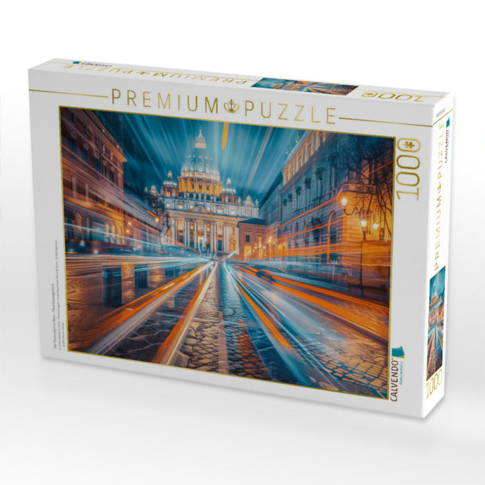 Der Petersdom in Rom - Phantasmagorisch - CALVENDO Foto-Puzzle'