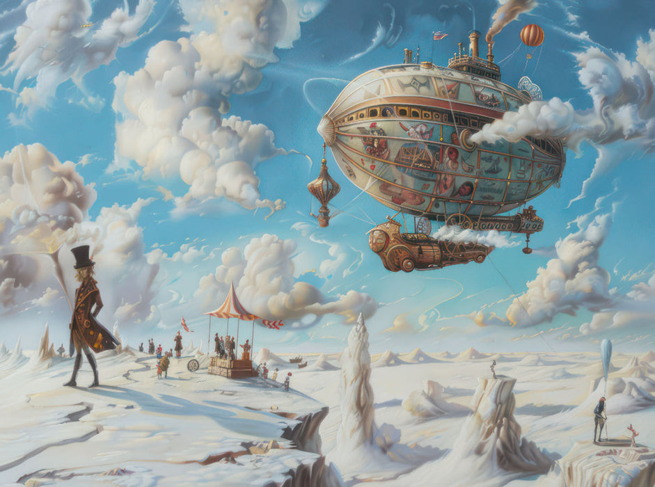 Steampunk-Luftschiffe - CALVENDO Foto-Puzzle'
