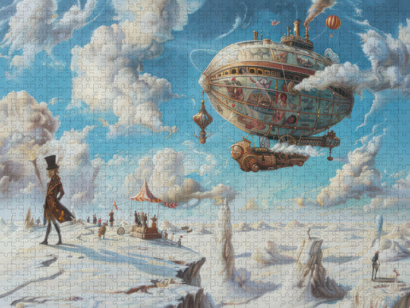 Steampunk-Luftschiffe - CALVENDO Foto-Puzzle'
