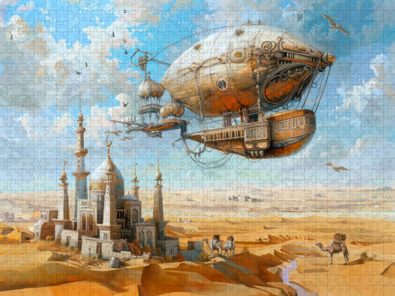 Steampunk-Luftschiffe - CALVENDO Foto-Puzzle'