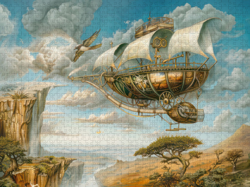 Steampunk-Luftschiffe - CALVENDO Foto-Puzzle'