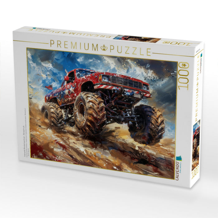 Imposante Monstermaschinen - Monstertruck - CALVENDO Foto-Puzzle'