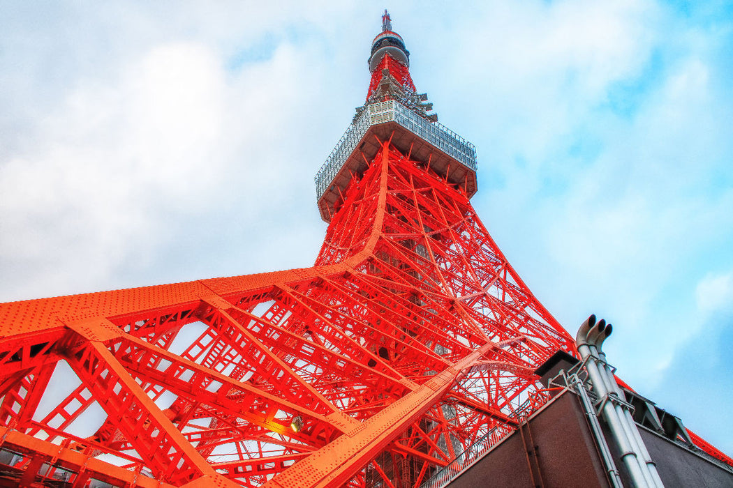 Premium Textil-Leinwand Tokyo Tower