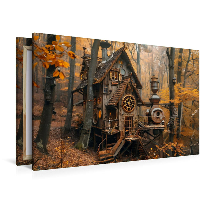 Premium Textil-Leinwand Ein Motiv aus dem Kalender "Steampunk Domizile"