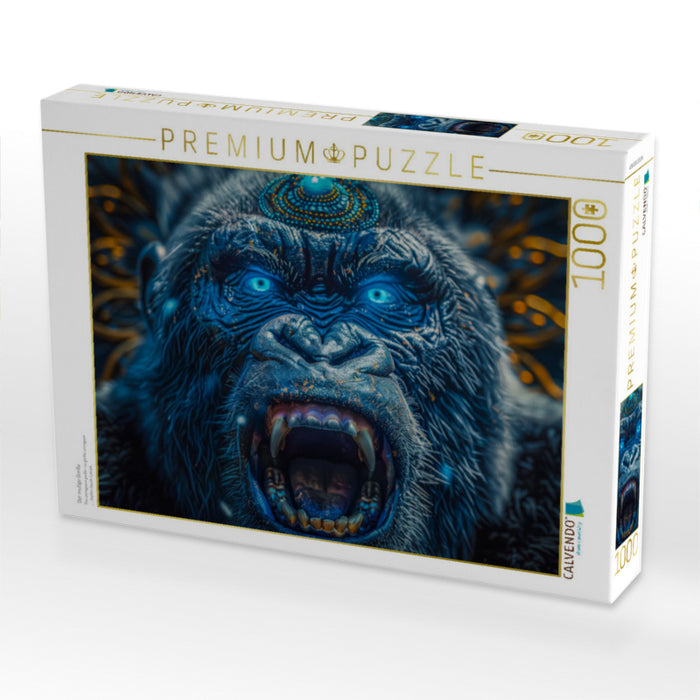 Der mutige Gorilla - CALVENDO Foto-Puzzle'