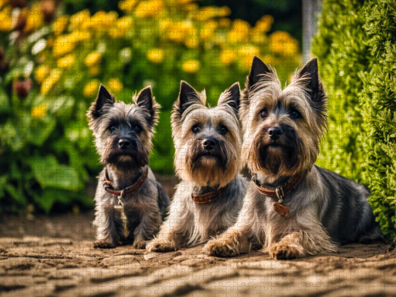 Cairn Terrier - lustige Raubein Schottland - CALVENDO Foto-Puzzle'