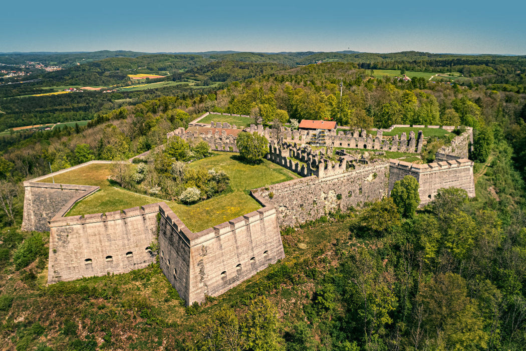 Premium Textil-Leinwand Festung Rothenberg