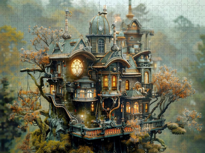 Ein Motiv aus dem Kalender "Miniaturwelt Faszinierend winzige Häuser im Steampunk-Stil" - CALVENDO Foto-Puzzle'