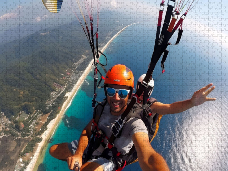 Paragliden - nichts für Angsthasen - CALVENDO Foto-Puzzle'