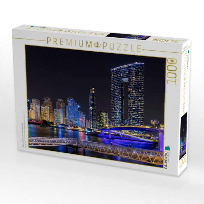 Blick von Bluewaters Island auf Dubai - CALVENDO Foto-Puzzle'