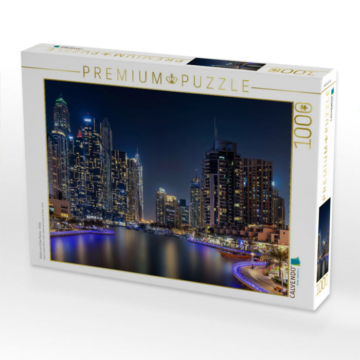 Skyline von Dubai Marina - Dubai - CALVENDO Foto-Puzzle'
