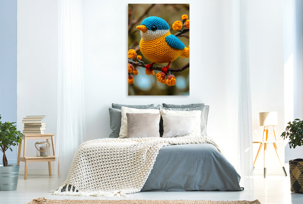 Premium Textil-Leinwand Ein Motiv aus dem Kalender Süße Häkeltiere - Inspirationen für das ganze Jahr
