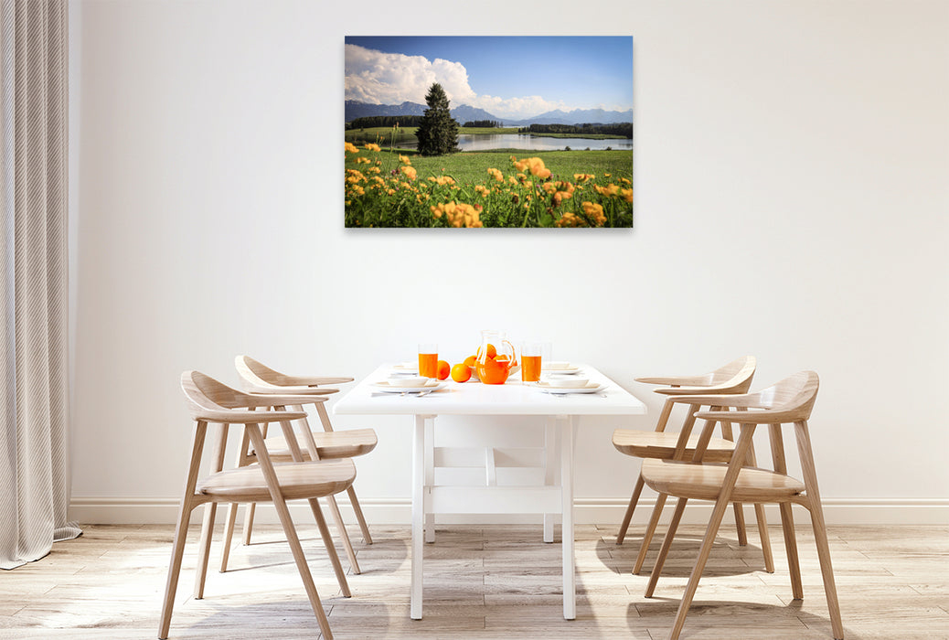 Premium Textil-Leinwand Vilsalpsee