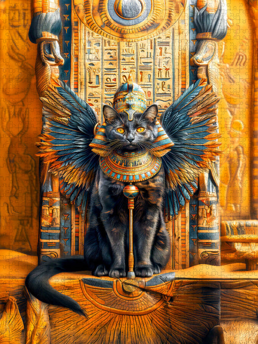 Tutankmia Katze in göttlicher Eleganz im Stile der Pharaonen - CALVENDO Foto-Puzzle'