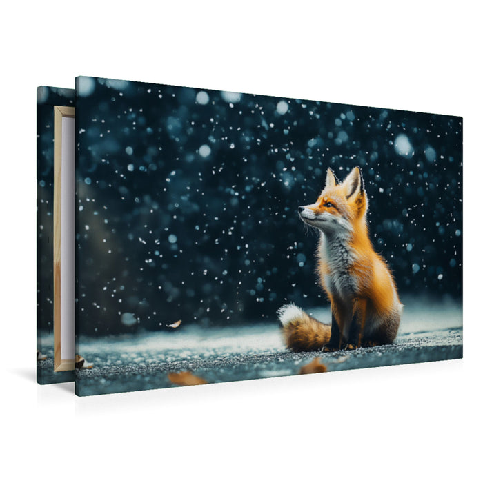 Premium Textil-Leinwand Tanz der Flocken