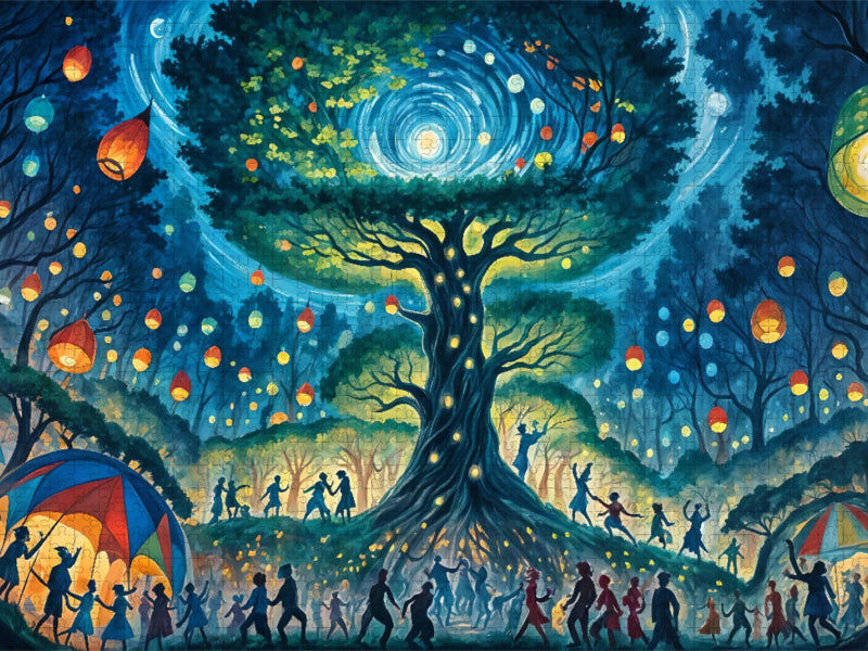 Neujahrsfeier - CALVENDO Foto-Puzzle'