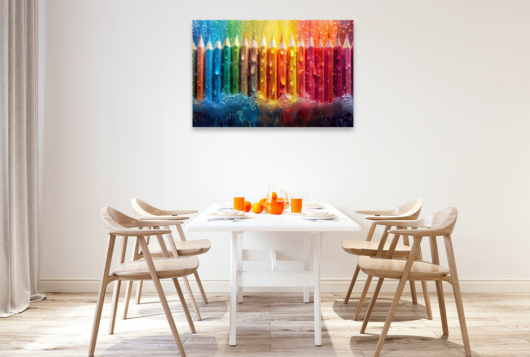 Premium Textil-Leinwand Farben