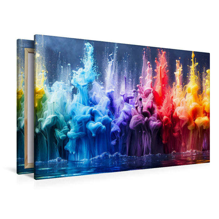 Premium Textil-Leinwand Farben