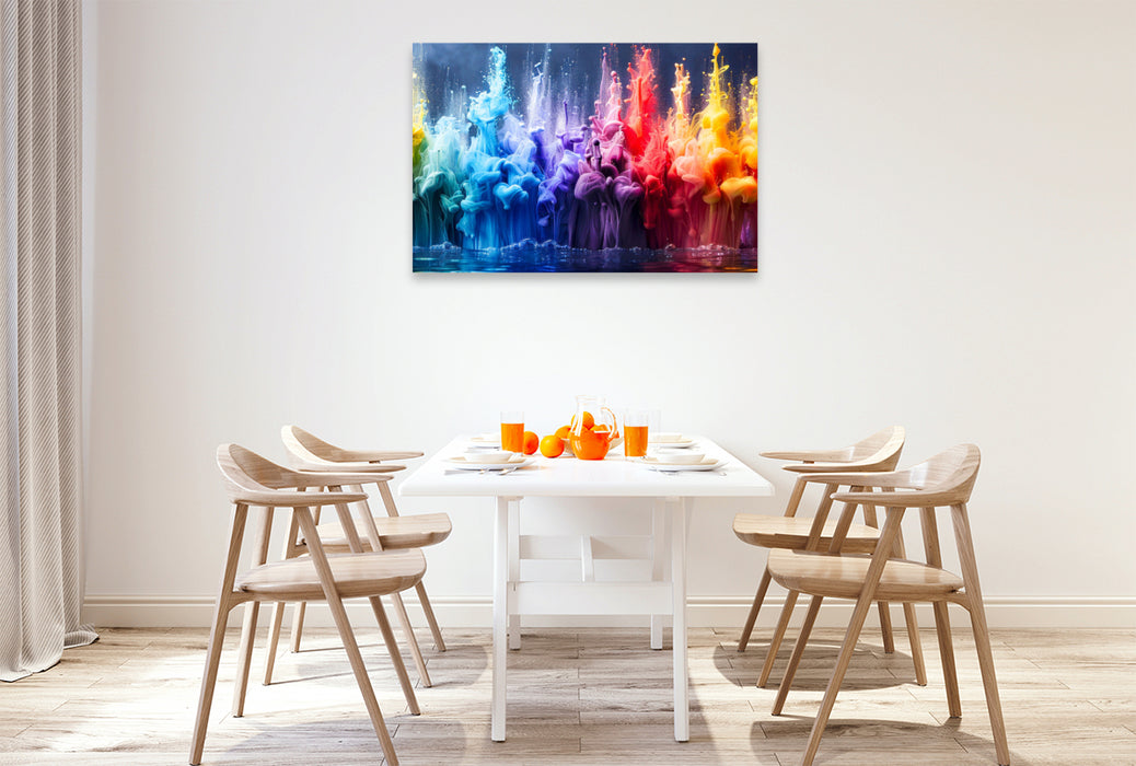 Premium Textil-Leinwand Farben