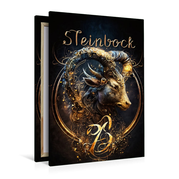 Premium Textil-Leinwand Steinbock 22. Dezember - 20. Januar