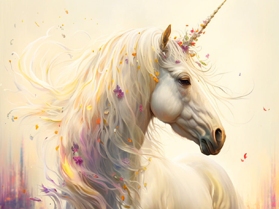Ein Einhorn so luftig und zart wie ein Windhauch - CALVENDO Foto-Puzzle'