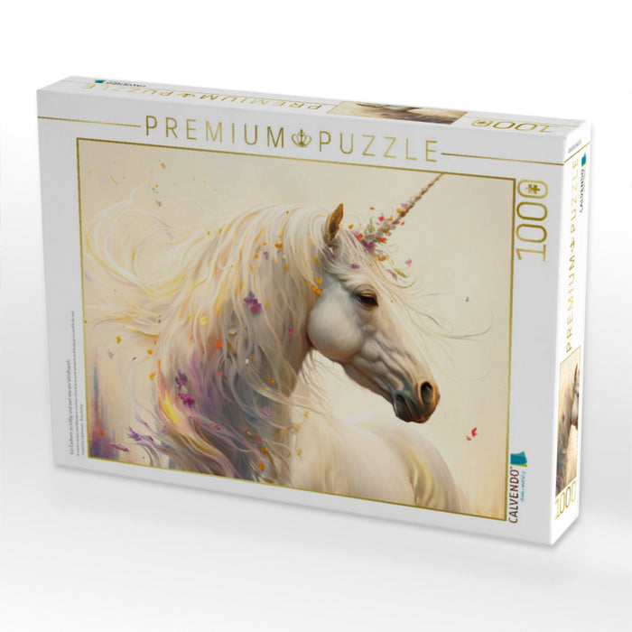 Ein Einhorn so luftig und zart wie ein Windhauch - CALVENDO Foto-Puzzle'