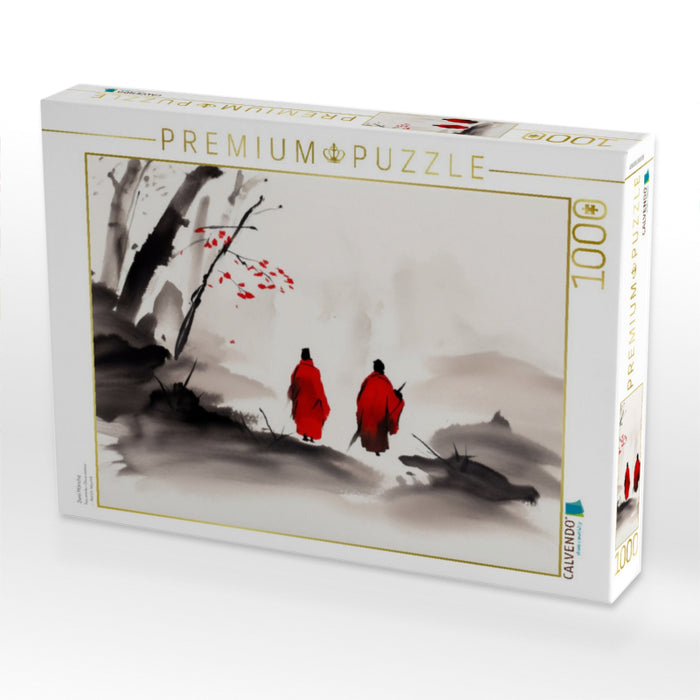 Zwei Mönche - CALVENDO Foto-Puzzle'