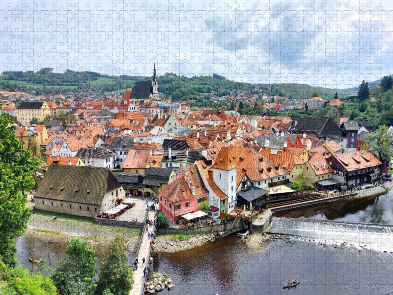 Krumau, Cesky Krumlov in Tschechien - CALVENDO Foto-Puzzle'