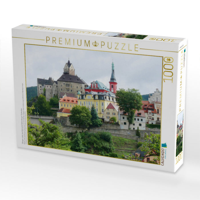 Elbogen, Loket, le Rothenburg bohème en République tchèque - Puzzle photo CALVENDO' 