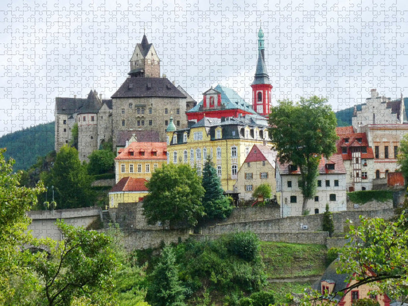 Elbogen, Loket, das böhmische Rothenburg in Tschechien - CALVENDO Foto-Puzzle'