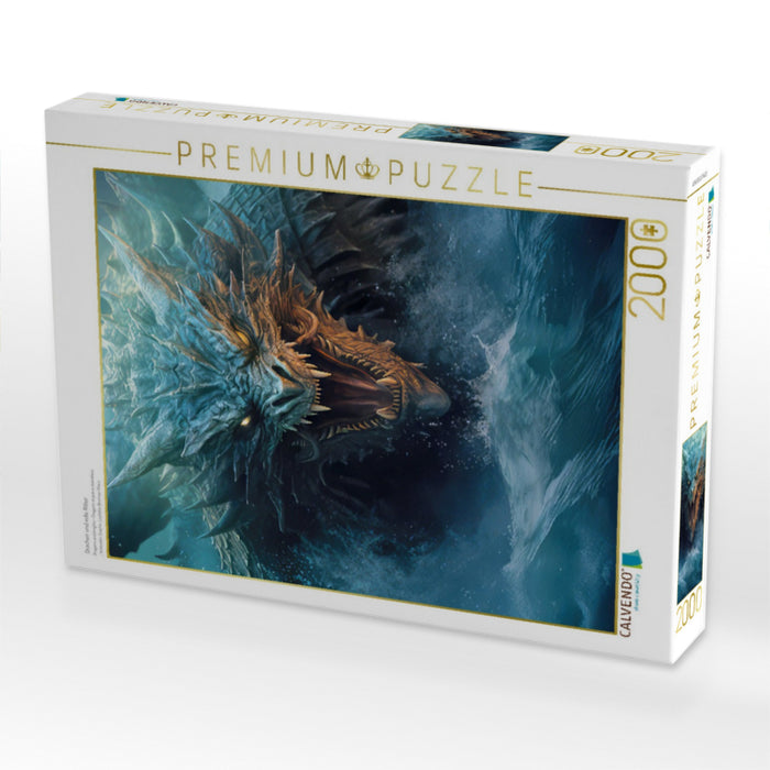 Drachen und edle Ritter - CALVENDO Foto-Puzzle'