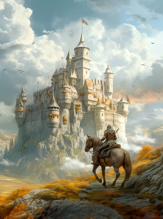 Drachen und edle Ritter - CALVENDO Foto-Puzzle'