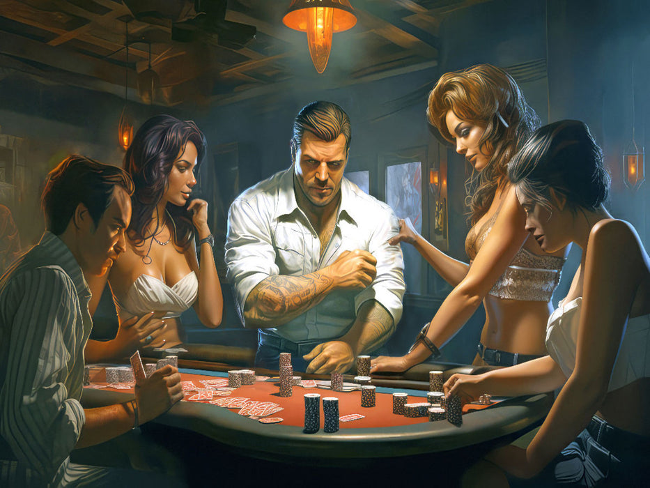 Pokerspieler - CALVENDO Foto-Puzzle'