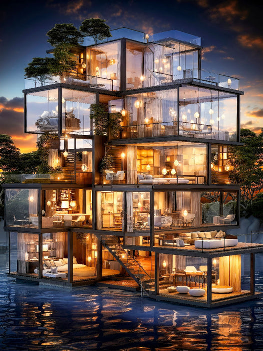 Architektur der Zukunft - CALVENDO Foto-Puzzle'