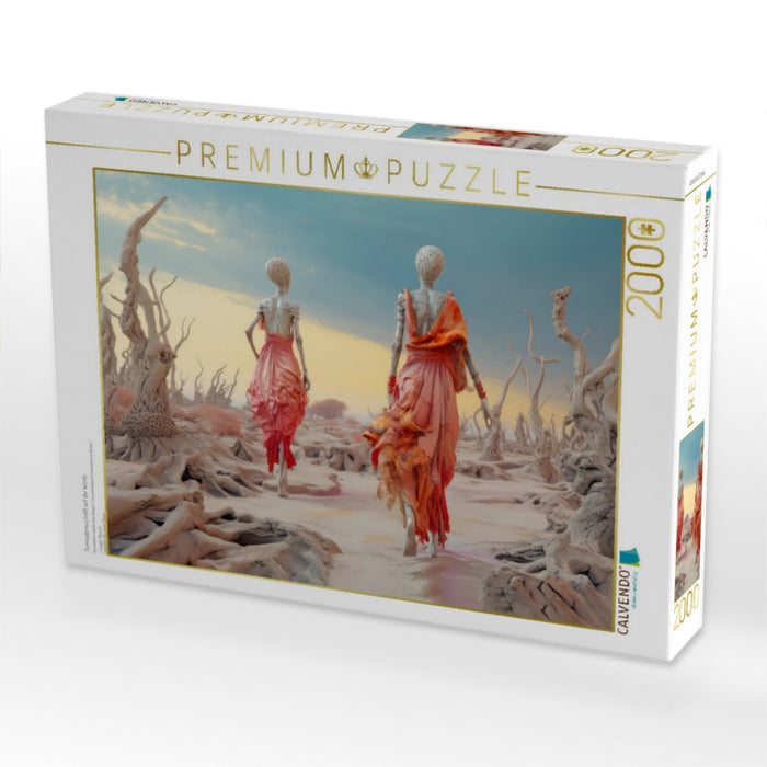 Surrealismus trifft auf die Wüste - CALVENDO Foto-Puzzle'