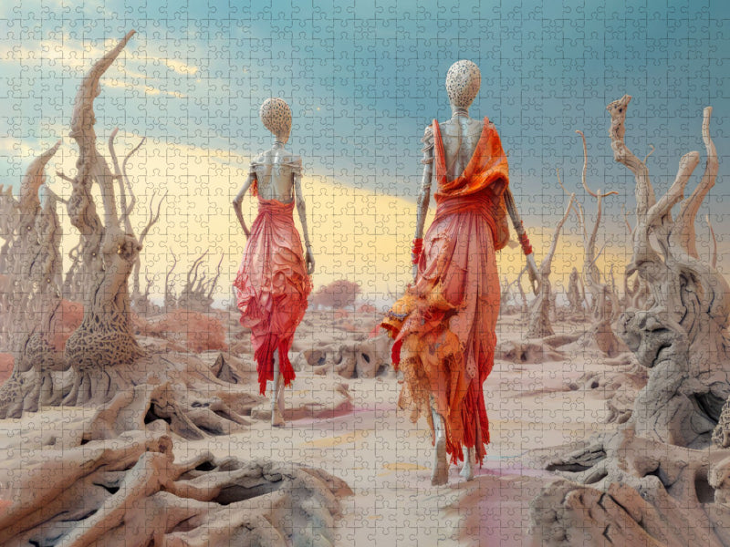 Surrealismus trifft auf die Wüste - CALVENDO Foto-Puzzle'