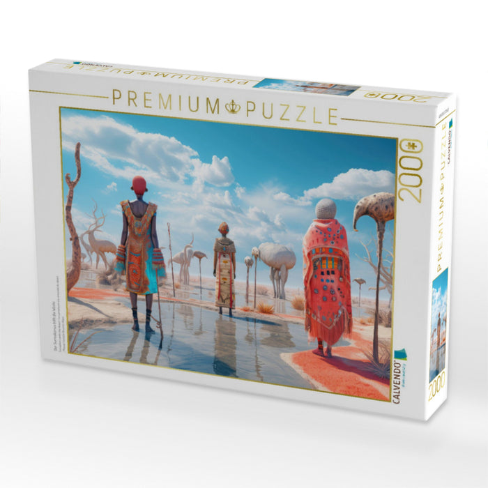 Der Surrealismus trifft die Wüste - CALVENDO Foto-Puzzle'