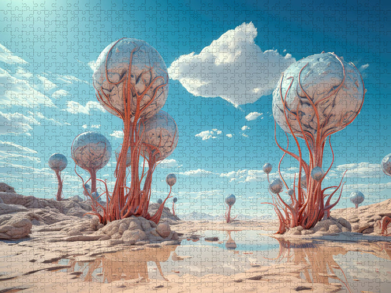 Der Surrealismus trifft die Wüste - CALVENDO Foto-Puzzle'