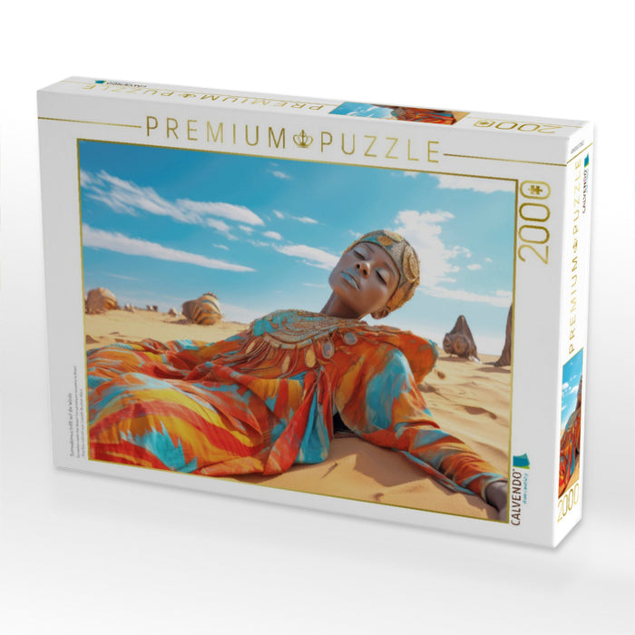Surrealismus trifft auf die Wüste - CALVENDO Foto-Puzzle'