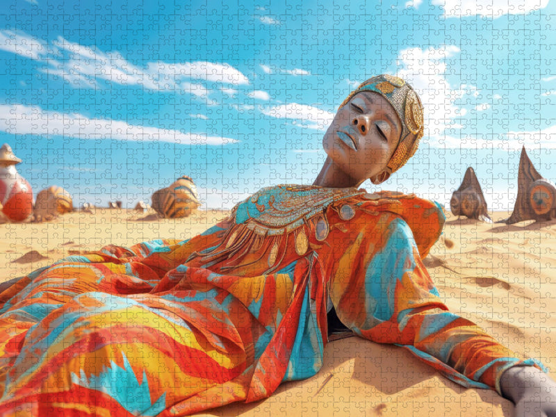 Surrealismus trifft auf die Wüste - CALVENDO Foto-Puzzle'